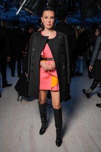 Millie Bobby Brown at Louis Vuitton Fall 2024 Ready-to-Wear Show