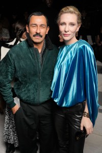Haider Ackermann and Cate Blanchett at Louis Vuitton Fall 2024 Ready-to-Wear Show
