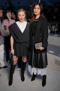 Chlo Grace Moretz and Gemma Chan at Louis Vuitton Fall 2024 Ready-to-Wear Show