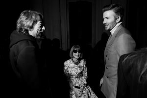 Pierpaolo Piccioli , Anna Wintour and David Beckham