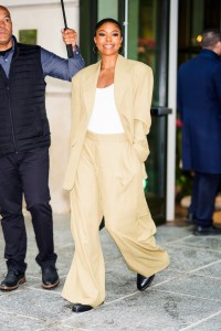 NEW YORK, NEW YORK - APRIL 11: Gabrielle Union is seen in SoHo on April 11, 2024 in New York City. (Photo by Gotham/GC Images)