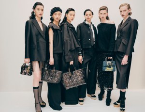 Backstage at the Dior Fall 2024 ready-to-wear show