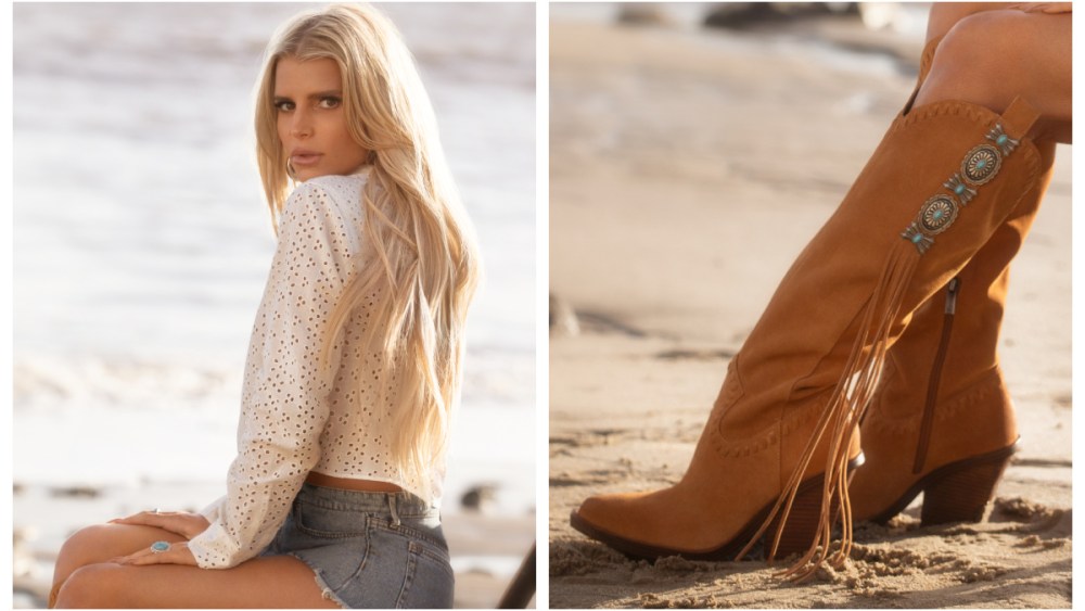 jessica simpson, spring 2024, western boots