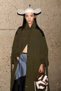 Backstage at Loewe Fall 2019 Ready-to-Wear