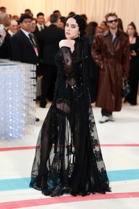 NEW YORK, NEW YORK - MAY 01: Billie Eilish attends The 2023 Met Gala Celebrating "Karl Lagerfeld: A Line Of Beauty" at The Metropolitan Museum of Art on May 01, 2023 in New York City. (Photo by Theo Wargo/Getty Images for Karl Lagerfeld)