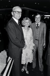 Bruce Nordstrom and guests attend the opening of Nordstrom, Orange County, California on January 1, 1978.