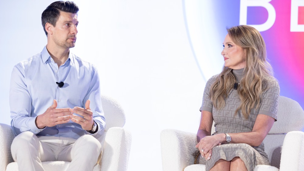 Space NK CEO Andy Lightfoot and Ulta Beauty president and COO Kecia Steelman at the 2024 WWD Beauty CEO Summit