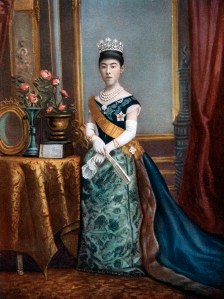 Empress Shoken, empress consort of Japan, late 19th-early 20th century. Shoken (1850-1914) was married to Emperor Meiji. (Photo by The Print Collector/Print Collector/Getty Images)