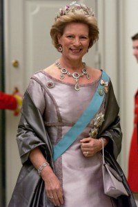 COPENHAGEN, DENMARK - MAY 11:  Queen Anne-marie Of Greece, Youngest Sister Of The Queen  Of Denmark, Attending A Reception At The Christiansborg Palace To Celebrate The Forthcoming Marriage Of  Her Nephew The Crown Prince  (Photo by Tim Graham Photo Library via Getty Images)