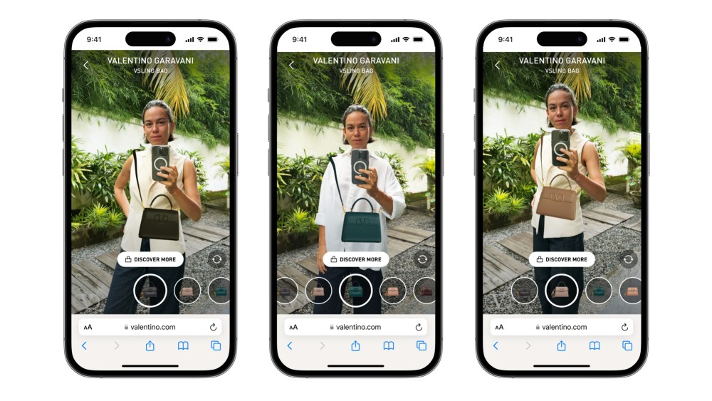 Valentino Wanna Farfetch AR augmented reality virtual try-on