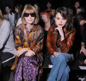 Anna Wintour and Selena Gomez in the front row at Coach Spring 2017.
