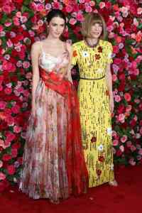 Bee Shaffer and Anna Wintour at the72nd Annual Tony Awards in 2018.