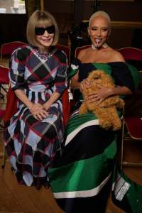 Anna Wintour and Doja Cat in Front Row at Thom Browne RTW Spring 2023 photographed on October 03, 2022 in Paris, France.
