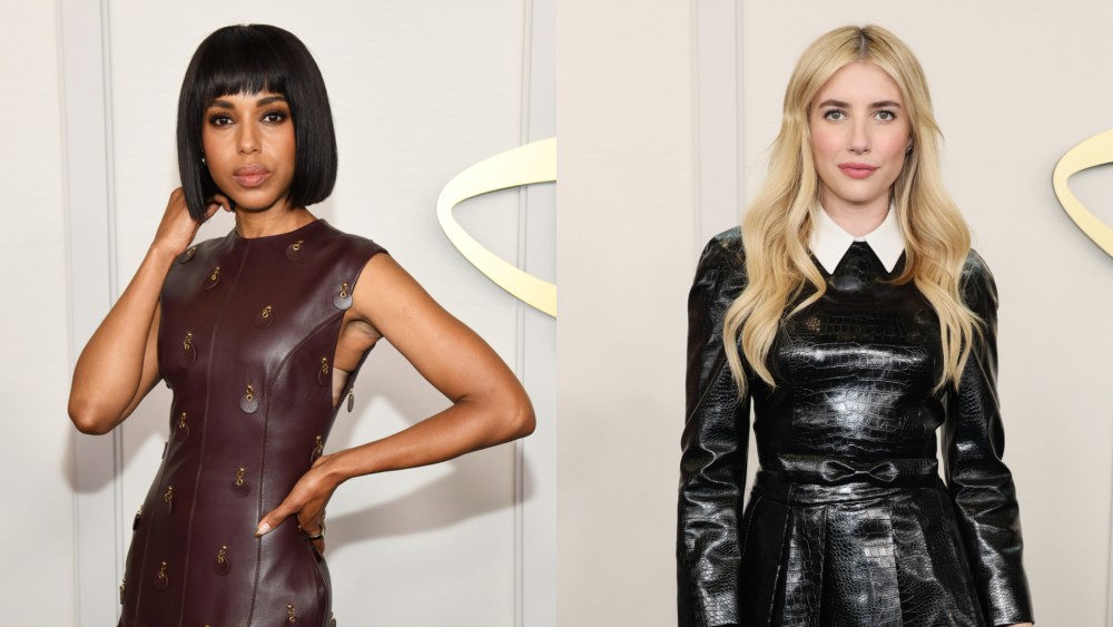 Kerry Washington and Emma Roberts at the Disney Upfront 2024 in New York City on Tuesday.