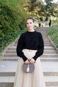 Matilda Anna Ingrid Lutz front row at the Louis Vuitton Cruise 2025 show.