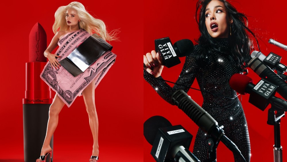Kim Petras and Danna Paola in new MAC Viva Glam campaign, lipstick