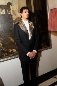 Omar Apollo at The Carlyle Hotel before the 2024 Met Gala