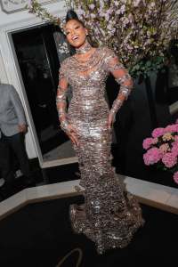 Keke Palmer at The Carlyle Hotel before the 2024 Met Gala