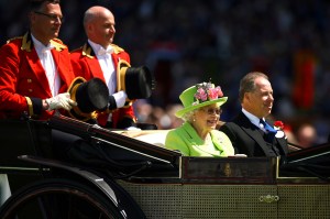 Queen Elizabeth II arrives on day 4 of Royal Ascot at Ascot Racecourse on June 22, 2018 in Ascot, England.
