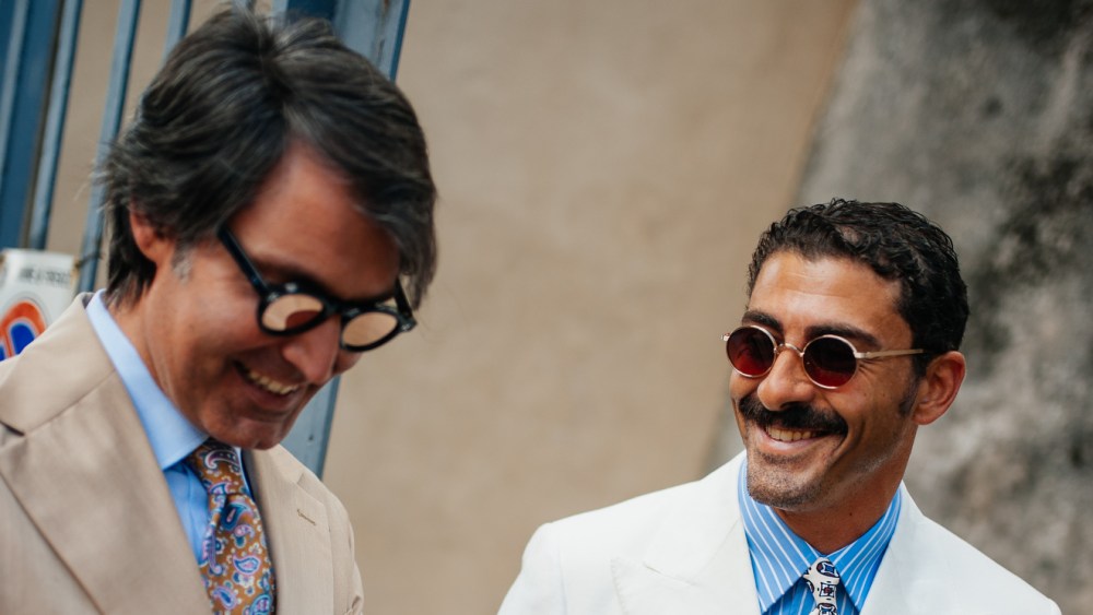 Street style at Pitti Uomo 106 in Milan
