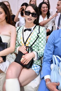 Emma Chamberlain at Thom Browne Fall 2024 Couture at Paris Fashion Week