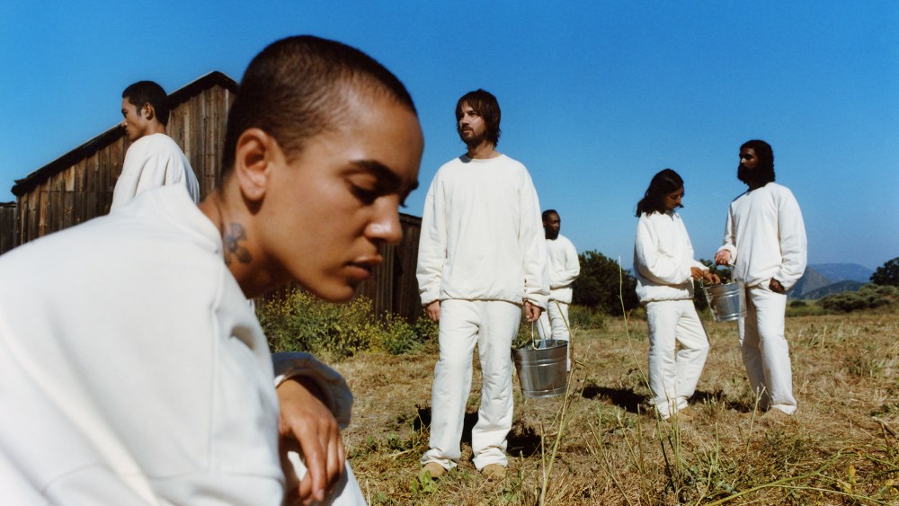 Kevin Parker (center) appears in A.P.C. x Tame Impala campaign imagery, capsule, collaboration, collection