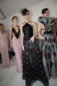 Backstage at Armani Privé Couture Spring 2023 Haute Couture
