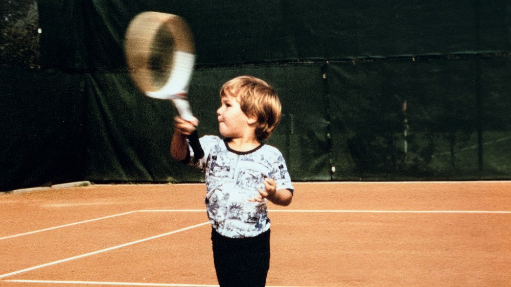 A young Roger Federer, from Assouline's "Federer"