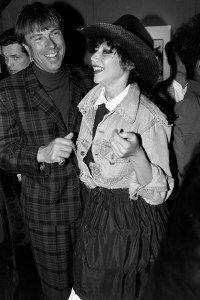 Thierry Mugler, Susanne Bartsch attend the Jean Paul Gaultier party and look-alike competition at the Palladium on Feb. 19, 1987.
