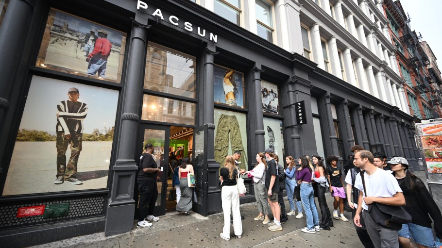 Guests arrive as Pacsun celebrates its Fall 2023 Collection at the Soho Flagship Store on August 24, 2023 in New York City.