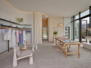 A look inside Frankie’s Bikinis first store located in Malibu, California.