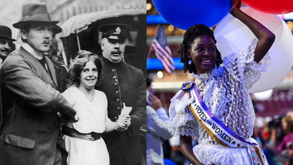 suffragette white at dnc 2024, democratic national convention outfits