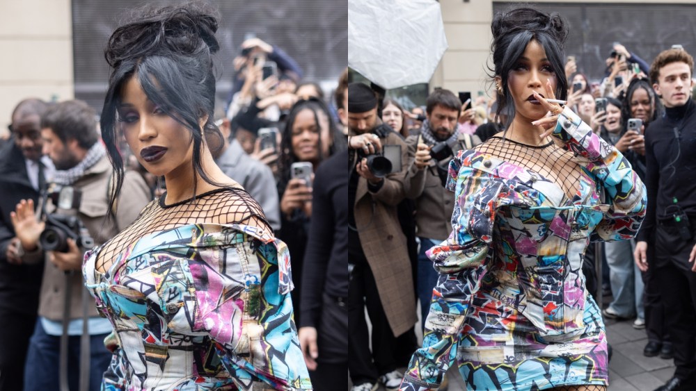 Cardi B at Vivienne Westwood's spring 2025 show on Sept. 28 in Paris.