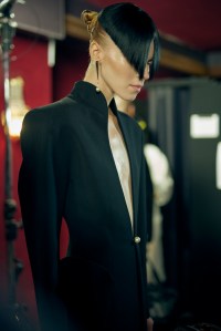 Backstage at Mugler Spring 2025 Ready-to-Wear Collection at Paris Fashion Week