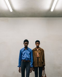 Backstage at Prada Spring 2025 Ready-to-Wear CollectionA