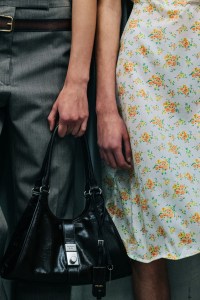 Backstage at Prada Spring 2025 Ready-to-Wear CollectionA