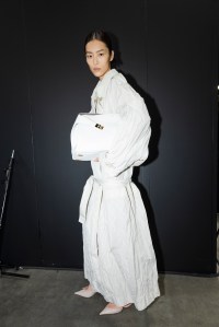 Backstage at Ferragamo Spring 2025 Ready-To-Wear Collection at Milan Fashion Week