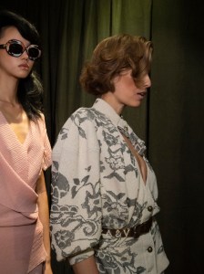 Backstage at Vivienne Westwood Spring 2025 Ready-to-Wear Collection at Paris Fashion Week