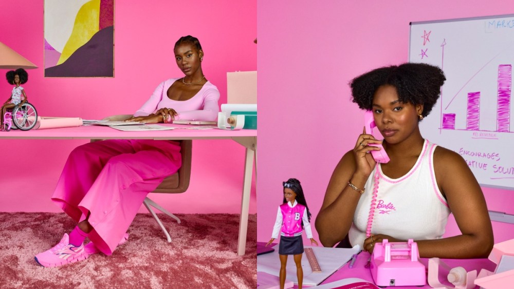 Reebok and Mattel’s Barbie collaboration.