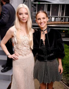 Anya Taylor-Joy and Natalie Portman at the Dior Spring 2025 ready-to-Wear show