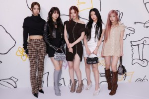 Yunah, Moka, Minju, Wonhee, Iroha of ILLIT at Acne Studios RTW Spring 2025