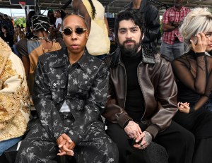 Lena Waithe and Zayn Malik at the Off-White Spring 2025 Ready-to-Wear show