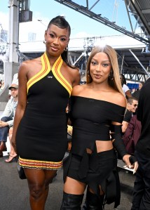 Coco Jones and Victoria Monét at the Off-White Spring 2025 Ready-to-Wear show