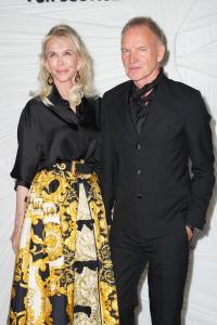 Trudie Styler, Sting at The Albies, Clooney Foundation for Justice - Arrivals on September 26, 2024 in New York, New York.