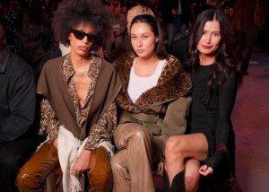 Kai-Isaiah Jamal, Diana Bartlett and Delaney Rowe at Isabel Marant Spring 2025 Ready-to-Wear Show at Paris Fashion Week