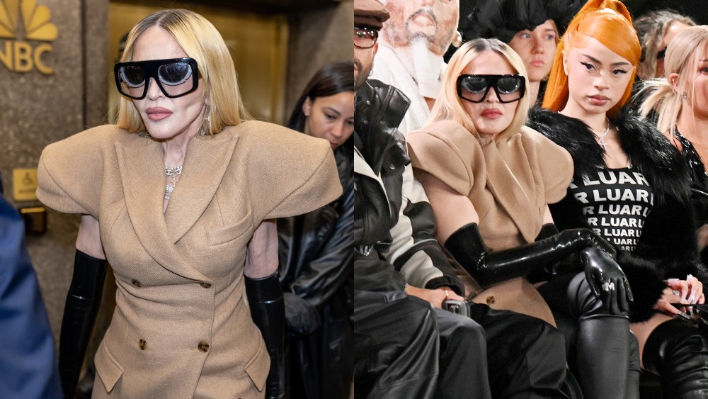Madonna, Luar fashion show, new york fashion week spring 2025 front row, ice spice, celebrities at nyfw front rows