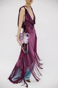 Backstage at the Palomo Spain spring 2025 ready-to-wear show at New York Fashion Week.