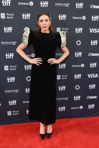 TORONTO, ONTARIO - SEPTEMBER 08: Elizabeth Olsen attends the premiere of "The Assessment" during the 2024 Toronto International Film Festival at Princess of Wales Theatre on September 08, 2024 in Toronto, Ontario.  (Photo by Olivia Wong/Getty Images)