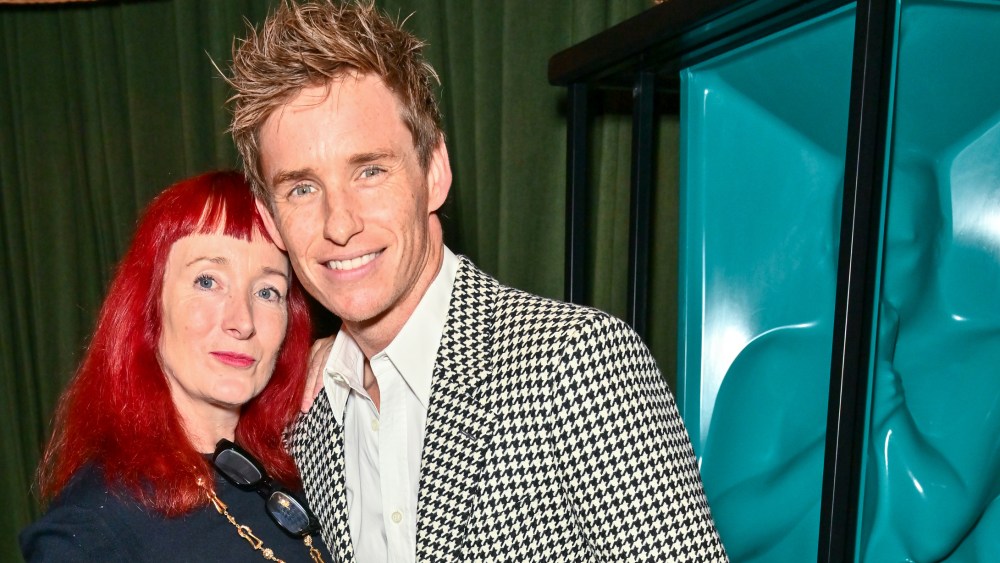LONDON, ENGLAND - OCTOBER 02: Trino Verkade and Eddie Redmayne attend the Dom Pérignon & Sarabande Foundation 'A Night of Creative Assemblage' dinner at The Roof Gardens on October 2, 2024 in London, England. (Photo by Dave Benett/Getty Images for Dom Pérignon)
