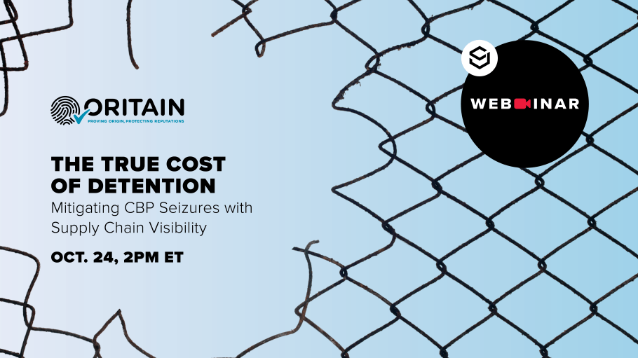 Oritain Webinar The True Cost of Detention